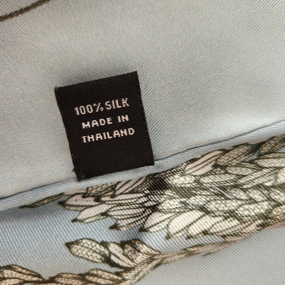 Jim Thompson Rice Silk Twill Scarf - Picture 6 of 6